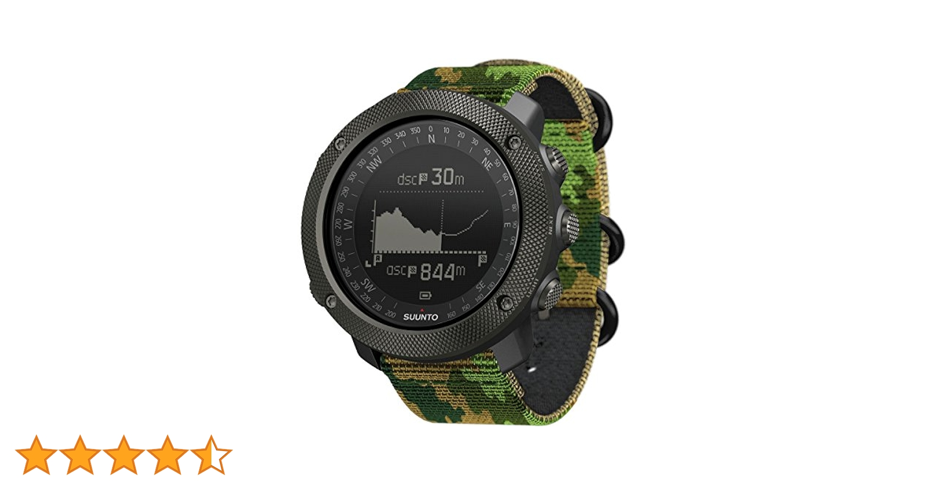 Suunto Traverse Alpha Stealth Watch, Woodland: Buy Online at